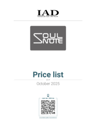 Price list as of October 2025